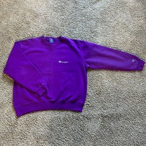Champion Purple Crewneck Sweatshirt